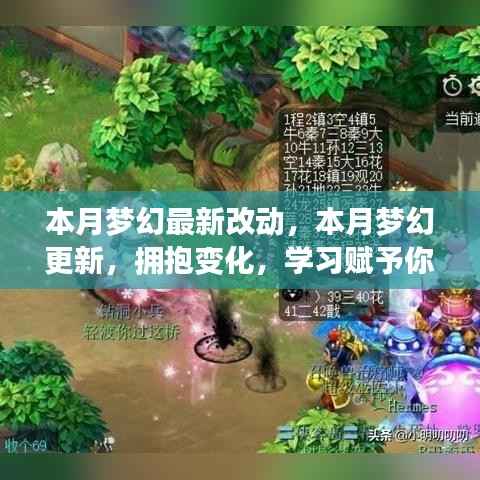 本月梦幻更新大揭秘,拥抱变化,学习成就力量与自信