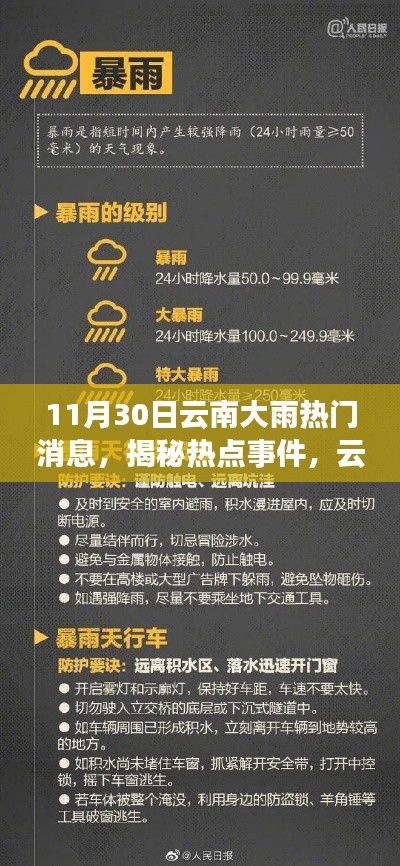 揭秘云南暴雨背后的故事,11月30日暴雨热点事件追踪报道