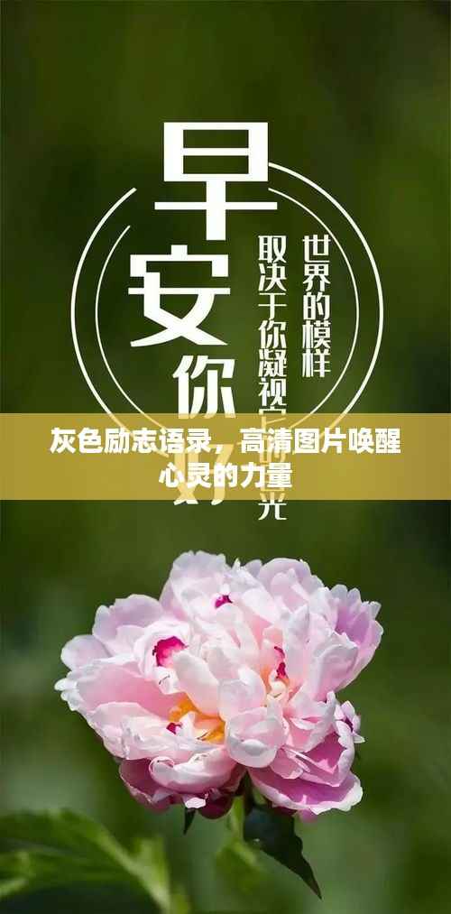 灰色励志语录，高清图片唤醒心灵的力量