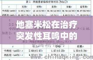 地塞米松在治疗突发性耳鸣中的角色分析