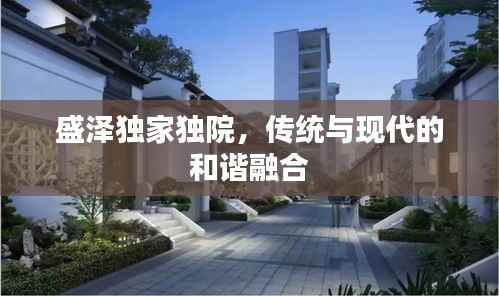 盛泽独家独院，传统与现代的和谐融合