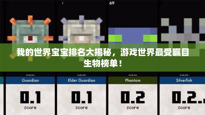 我的世界宝宝排名大揭秘，游戏世界最受瞩目生物榜单！