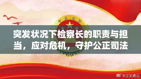 突发状况下检察长的职责与担当,应对危机,守护公正司法之道