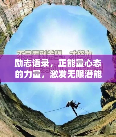 励志语录，正能量心态的力量，激发无限潜能！
